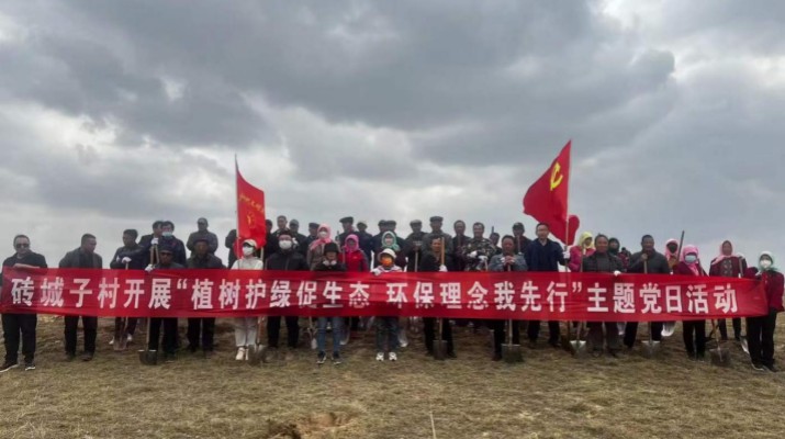 爭當綠色使者、生態(tài)先鋒 ——集團駐村工作隊組織幫扶村開展義務植樹主題黨日活動